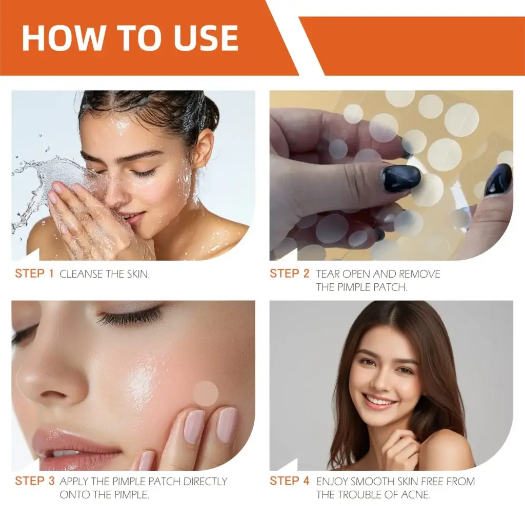 Pimple Patch Rx how to use instructions proper application steps Sigma Essentials acne treatment patches professional application guide hydrocolloid salicylic acid calendula tea tree oil 4 sizes S-M-L-XL