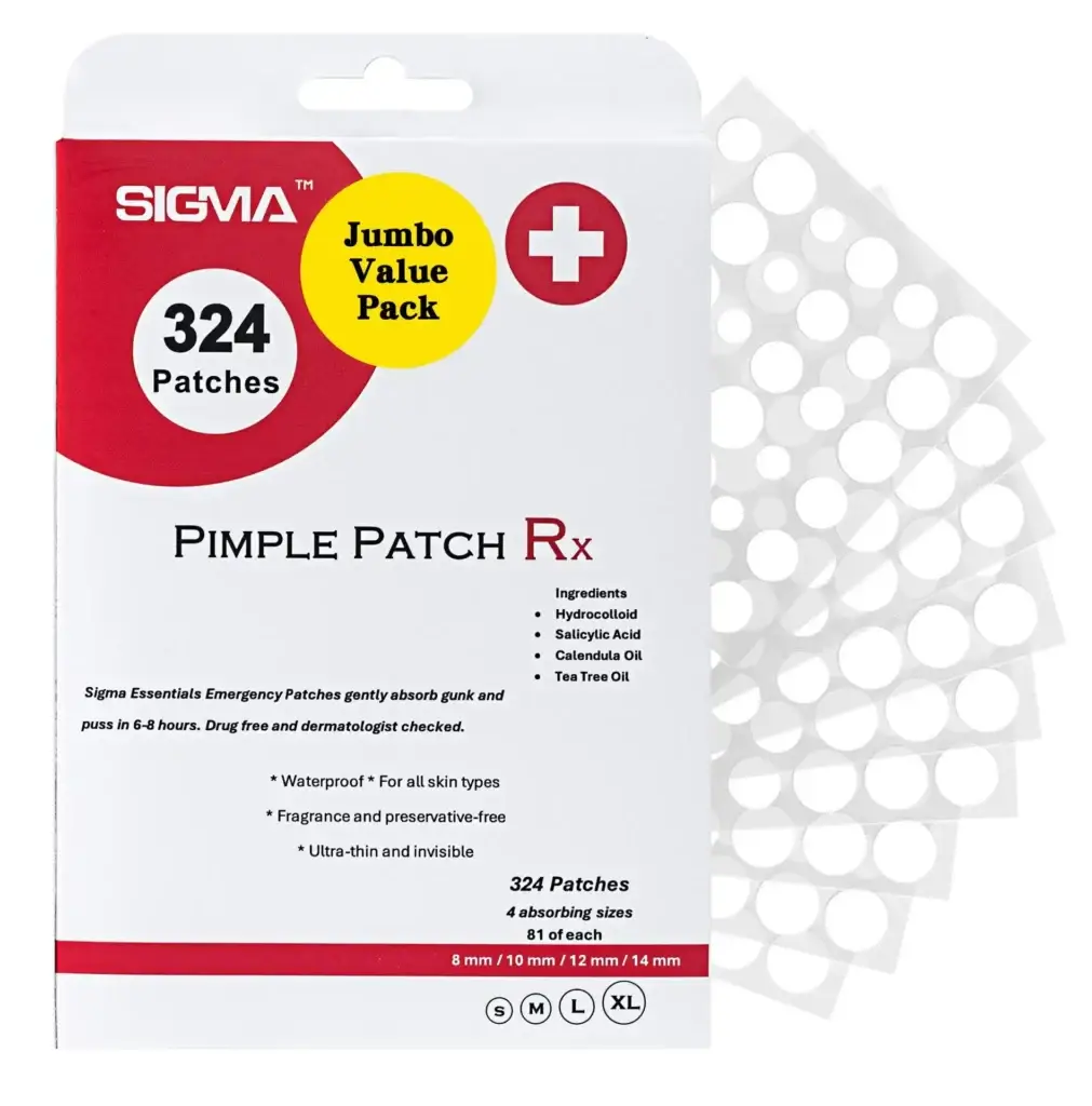 Best pimple patches acne treatment hydrocolloid patches salicylic acid tea tree oil 324 patches jumbo value pack 9 sheets