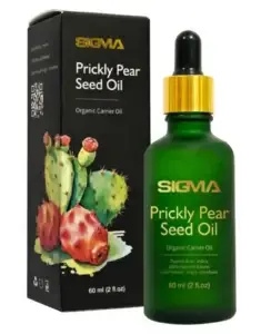 Best prickly pear seed oil 100% pure cold-pressed facial oil anti-aging natural skincare fast-absorbing non-greasy face oil bottle